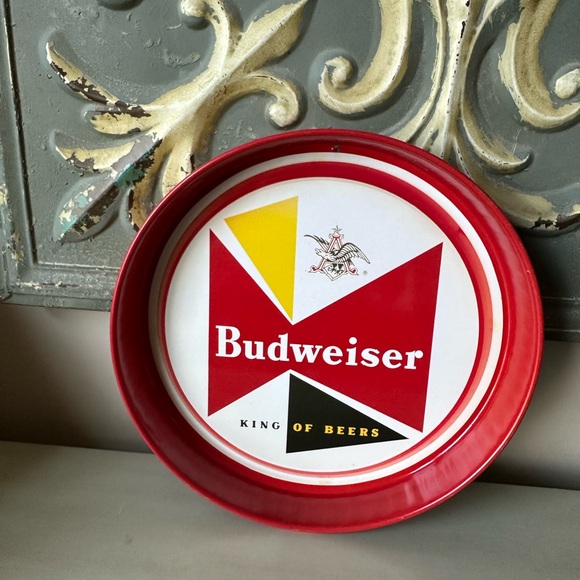 Vintage Budweiser metal serving tray or wall hanging - Picture 1 of 9